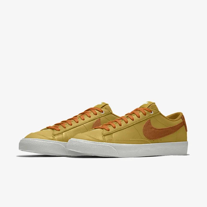 Giày Nike Blazer Low '77 By You Nam Vàng